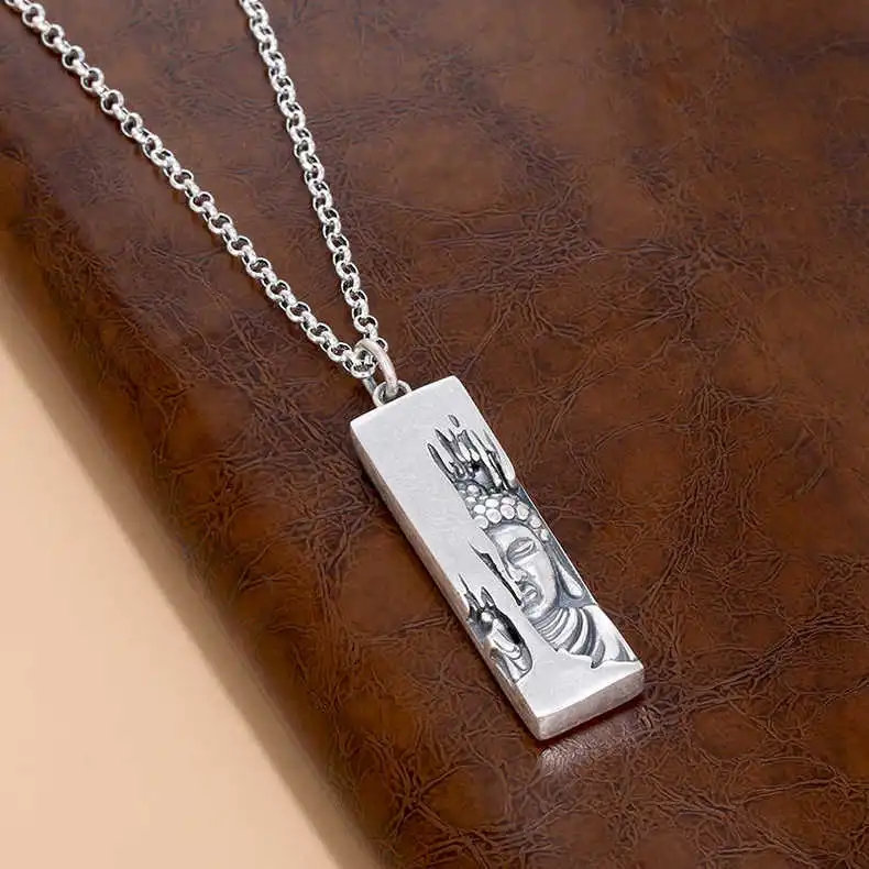AFENY Copper Silver Plated Pendants Men's-3