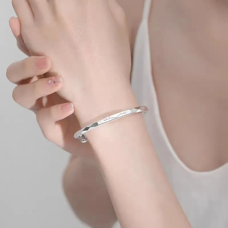 AFENY 925 Sterling Silver Bangles Women's-2