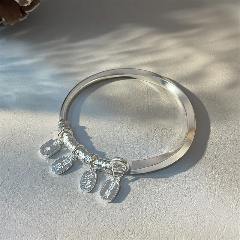 AFENY 925 Sterling Silver Bangles Women's-4