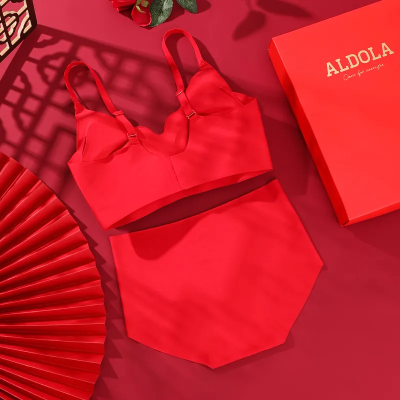 ALDOLA Underwear Set Women's Red-2