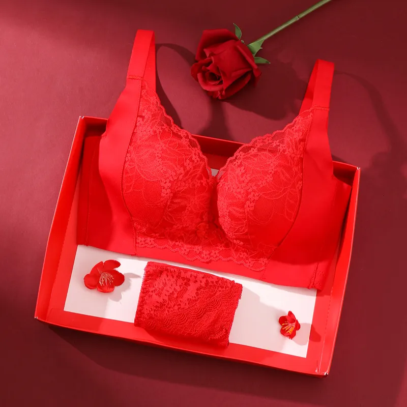 ALDOLA Underwear Set Women's Red-4