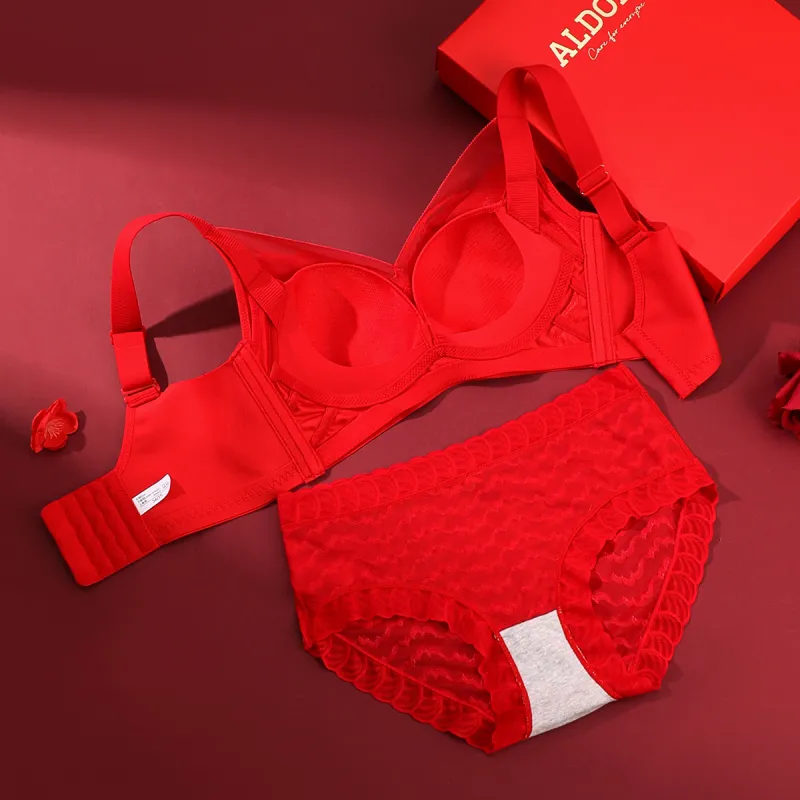 ALDOLA Underwear Set Women's Red-4