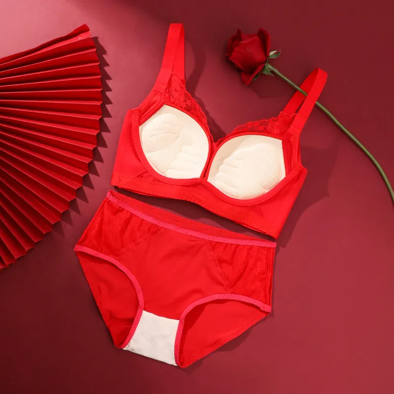 ALDOLA Underwear Set Women's Red-2