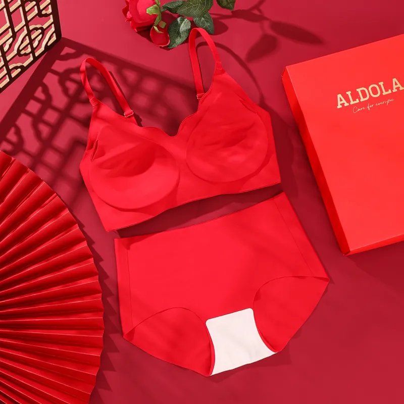 ALDOLA Underwear Set Women's Red-3