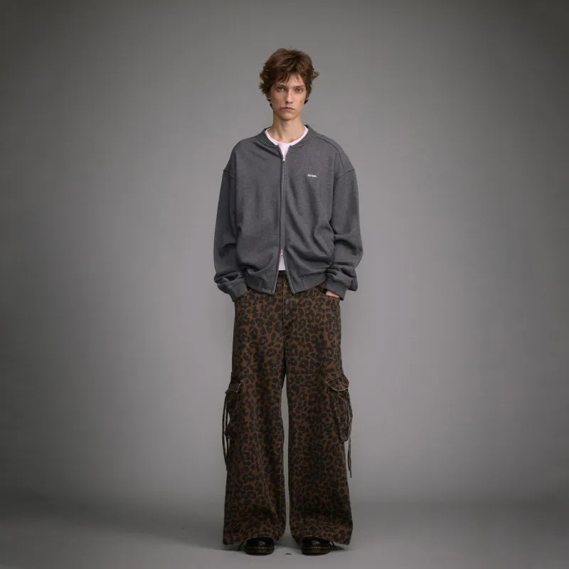 GEOFFREY B. SMALL Cargo Pants Unisex Leopard Print-3