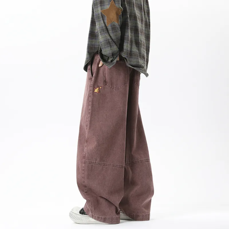 GEOFFREY B. SMALL Jeans Unisex Burgundy-6