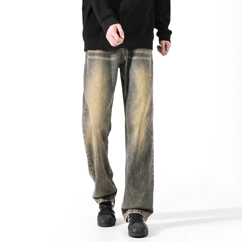 GEOFFREY B. SMALL Jeans Unisex Yellow Mud Gray-5