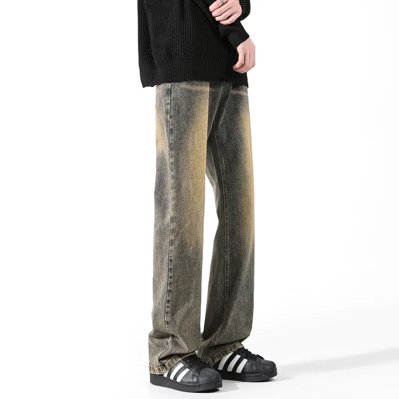 GEOFFREY B. SMALL Jeans Unisex Yellow Mud Gray-3