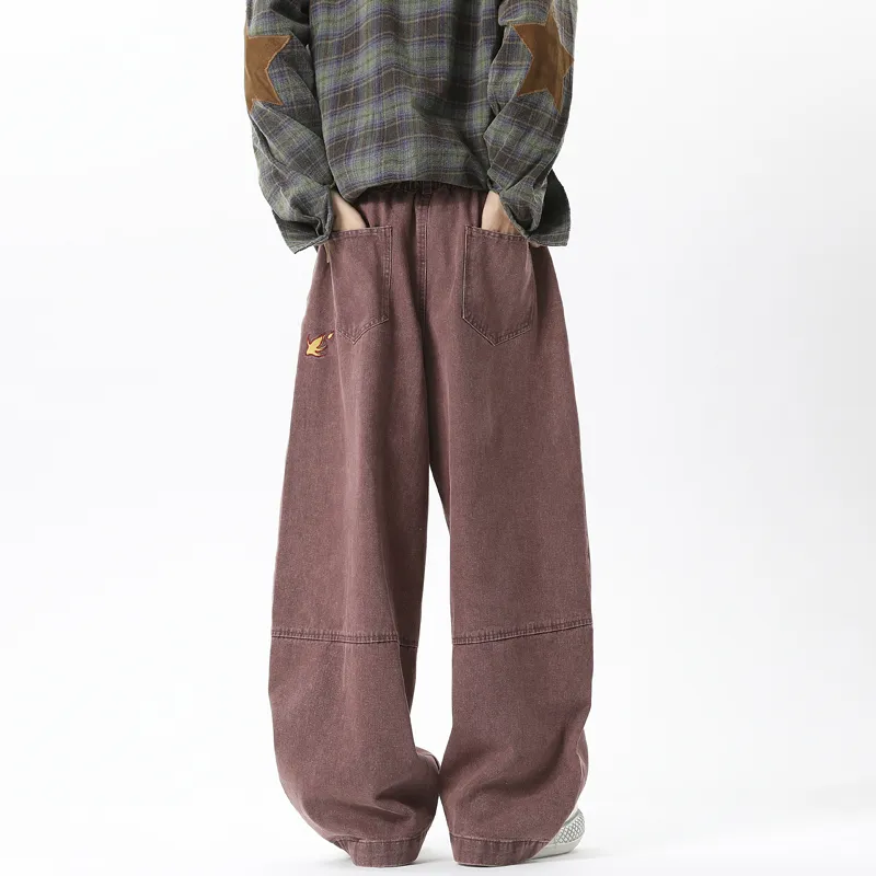 GEOFFREY B. SMALL Jeans Unisex Burgundy-5