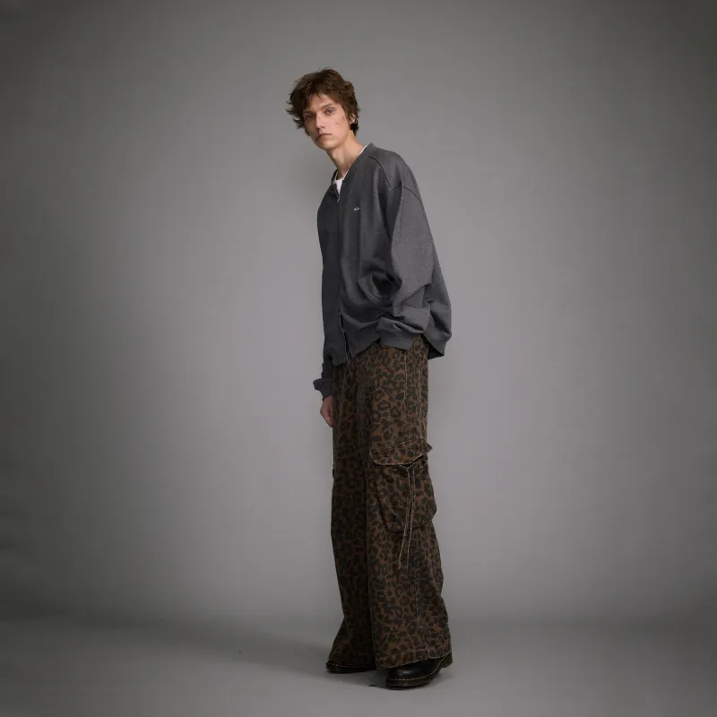 GEOFFREY B. SMALL Cargo Pants Unisex Leopard Print-5