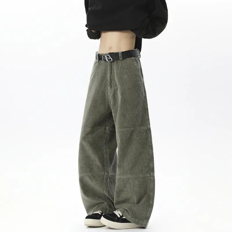 GEOFFREY B. SMALL Casual Pants Unisex Army Green-5