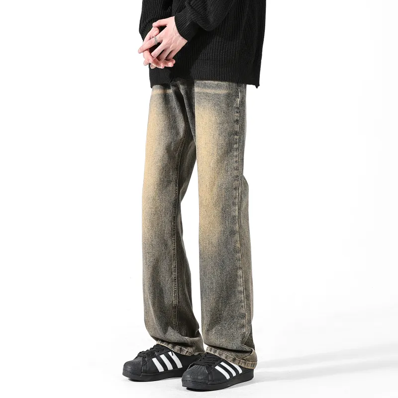 GEOFFREY B. SMALL Jeans Unisex Yellow Mud Gray-2