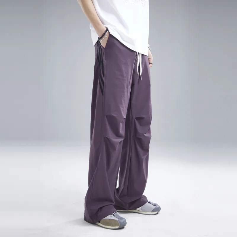 FCMM Casual Pants Unisex Purple-2