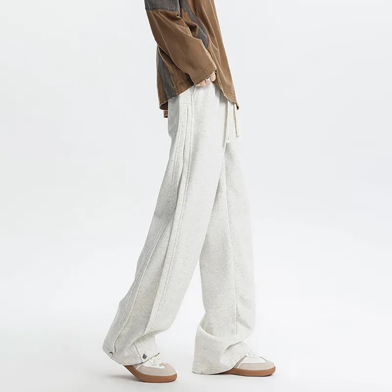 WKOOG Casual Pants Unisex Navy Blue-14