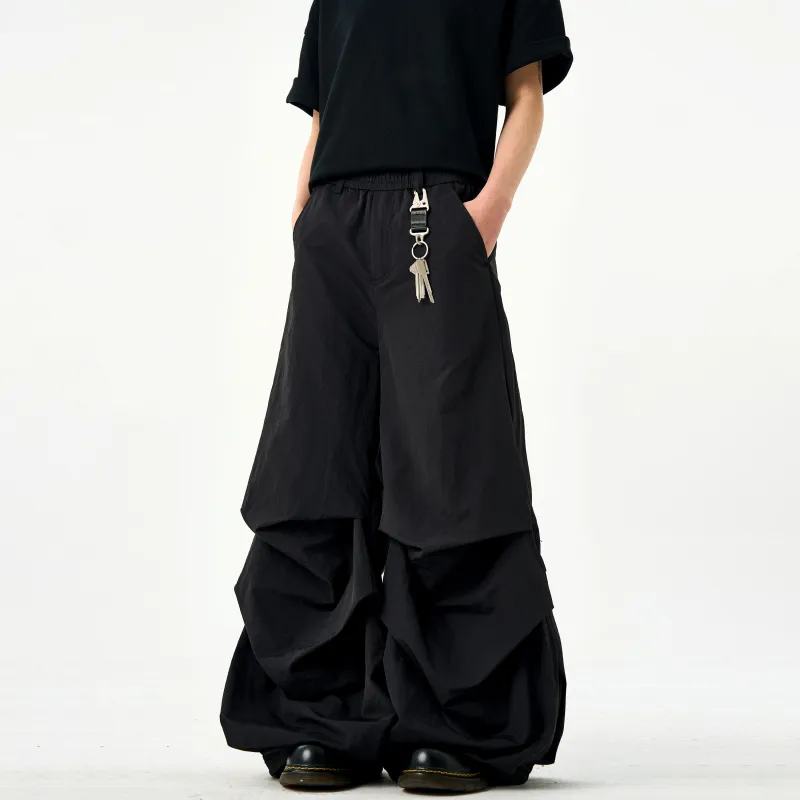 WKOOG Casual Pants Unisex Black-2