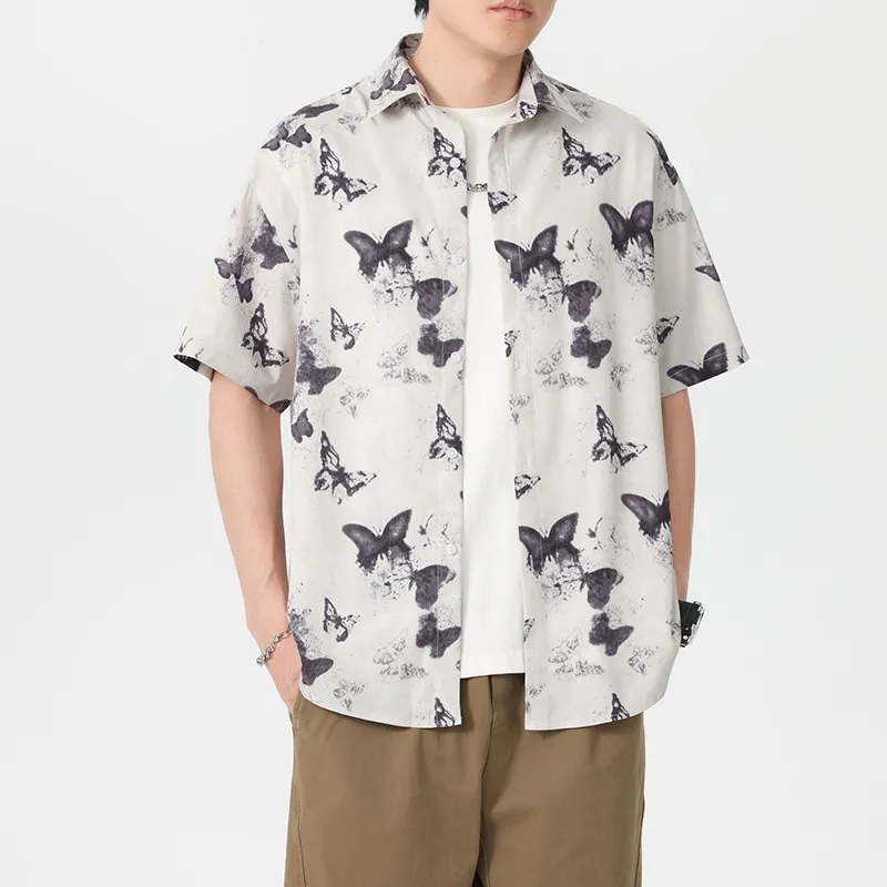 WKOOG Shirts Unisex Ink Butterfly Dancing Lightly-3
