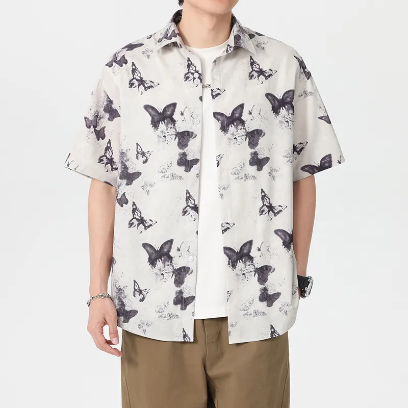 WKOOG Shirts Unisex Ink Butterfly Dancing Lightly-2