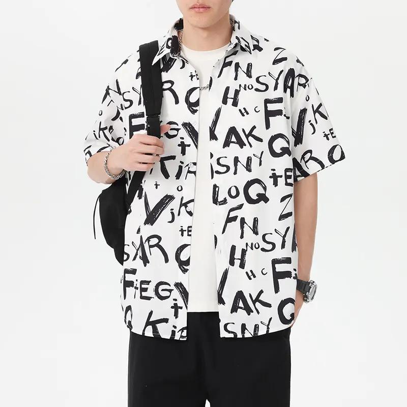 WKOOG Shirts Unisex Cool Letter-4