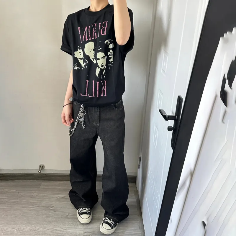 WKOOG T-Shirts Unisex Black-3