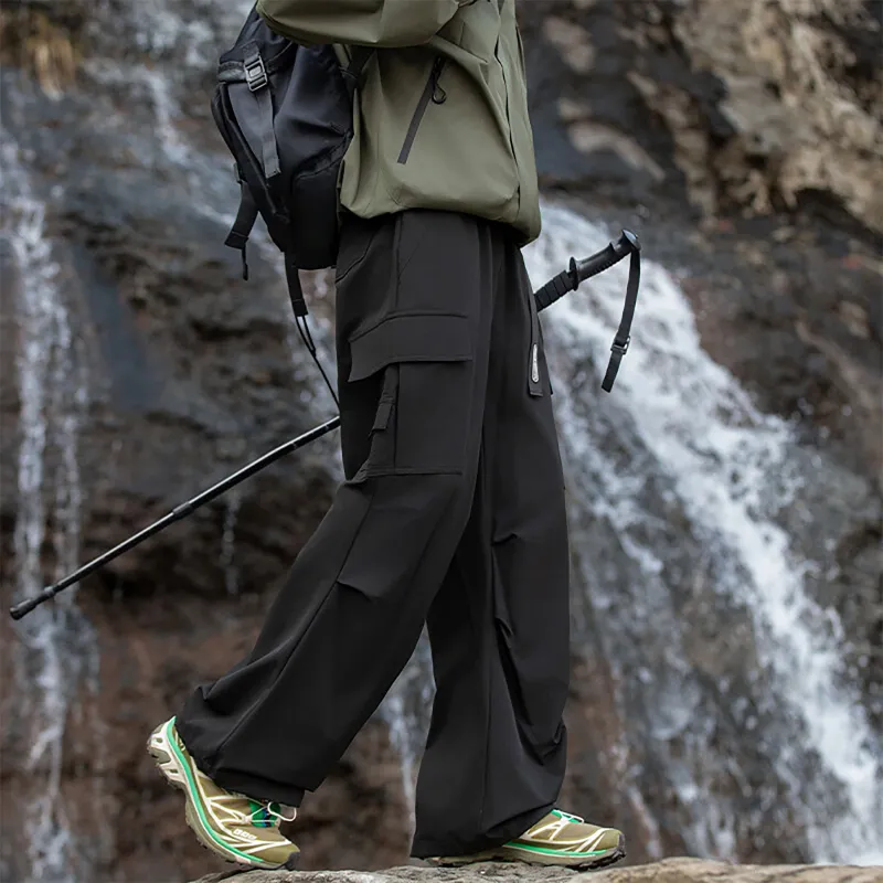 WKOOG Casual Pants Unisex Black-6