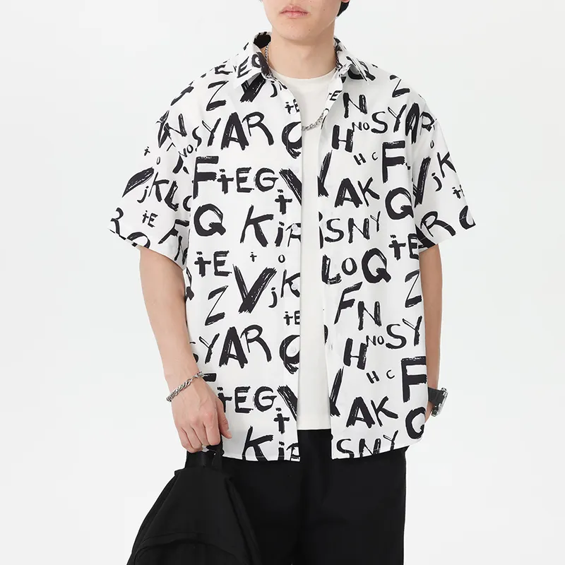 WKOOG Shirts Unisex Cool Letter-5