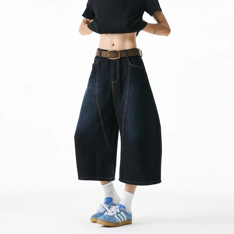 WKOOG Denim Shorts Unisex Black-5
