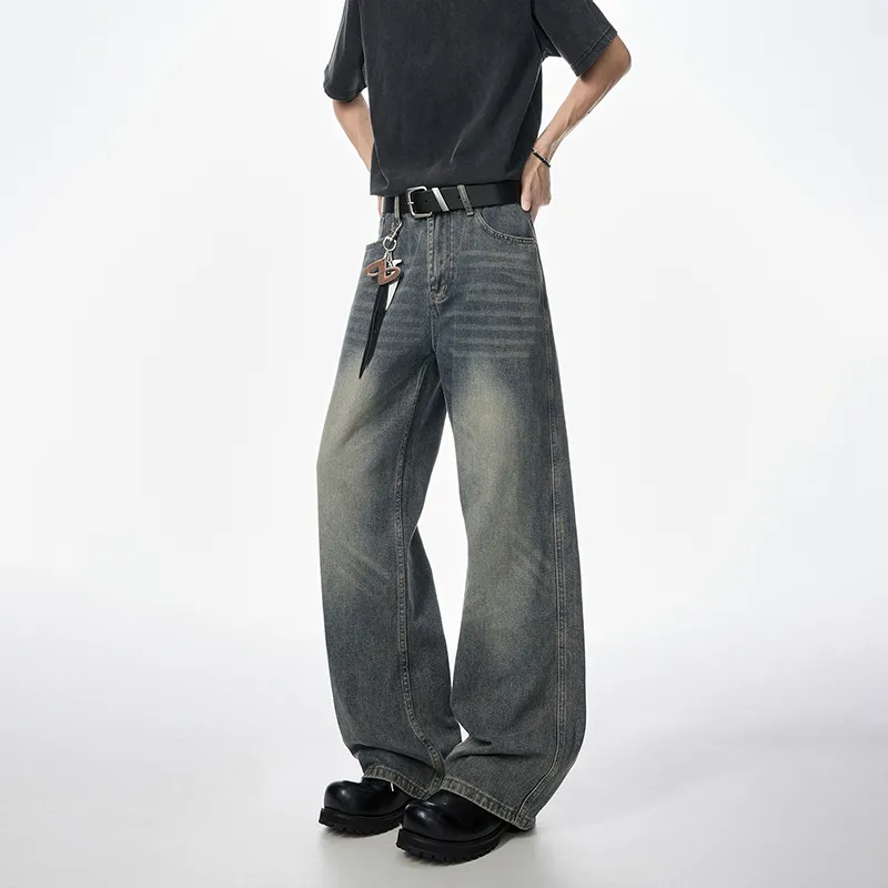 WKOOG Jeans Unisex Vintage Blue-1