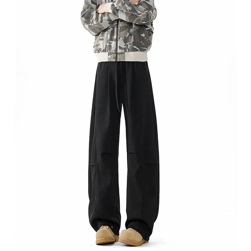 WKOOG Casual Pants Unisex Black-4