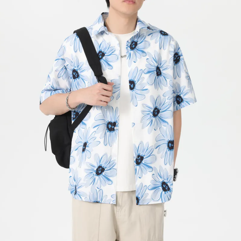 WKOOG Shirts Unisex Blue Melody Daisy-2