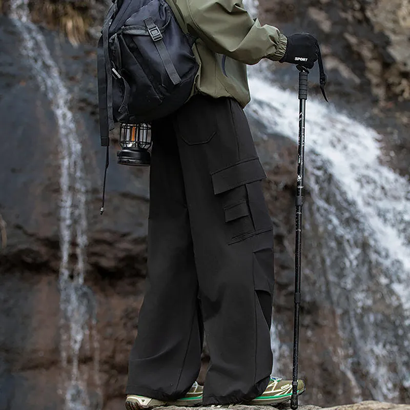WKOOG Casual Pants Unisex Black-2