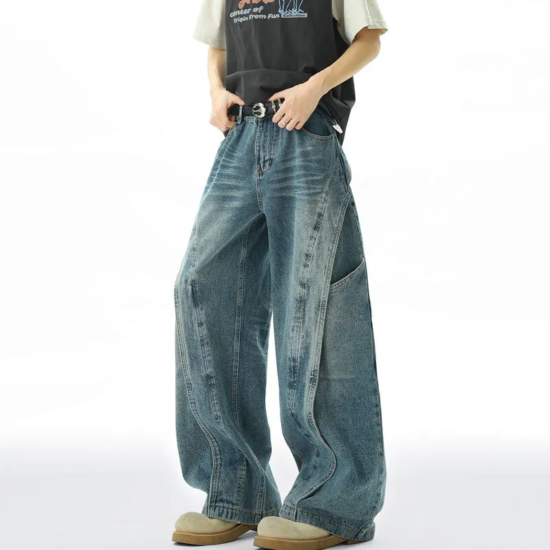 WKOOG Jeans Unisex Vintage Blue-5