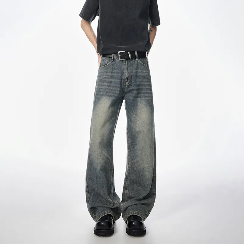 WKOOG Jeans Unisex Vintage Blue-3