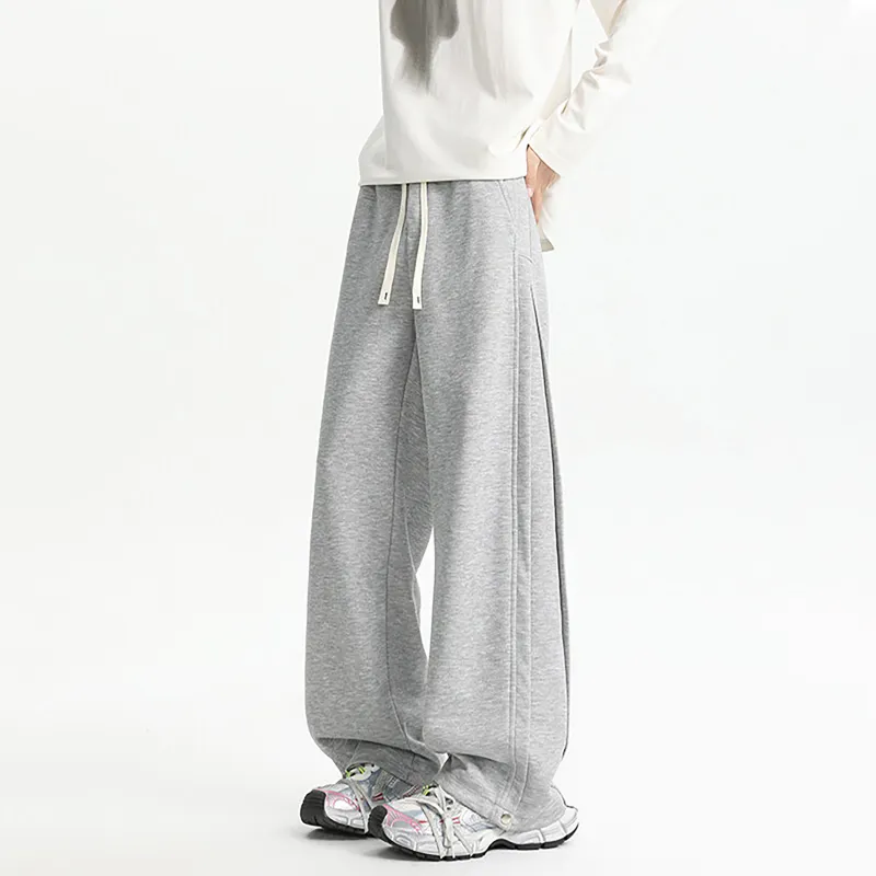 WKOOG Casual Pants Unisex Navy Blue-11