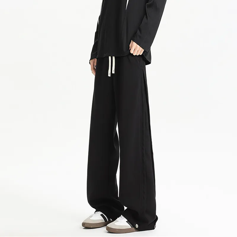 WKOOG Casual Pants Unisex Navy Blue-2