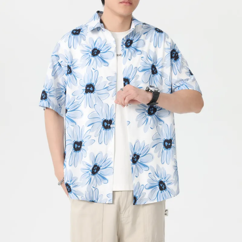 WKOOG Shirts Unisex Blue Melody Daisy-4