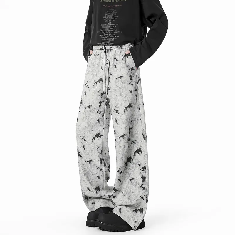 WKOOG Casual Pants Unisex Gray-2