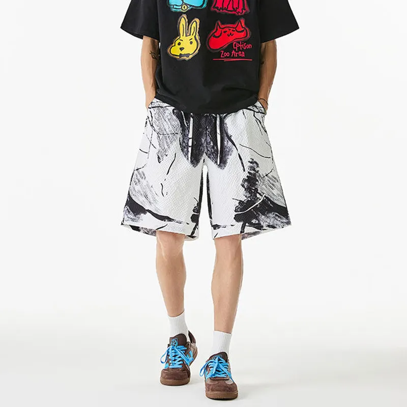 WKOOG Casual Shorts Unisex White-1