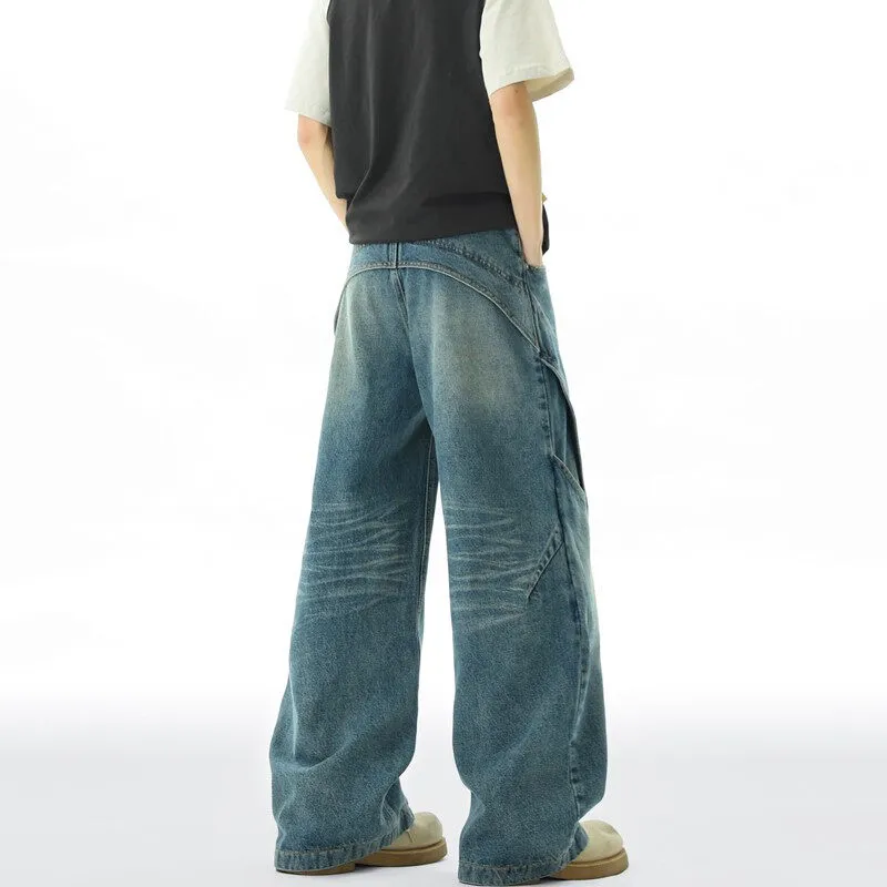 WKOOG Jeans Unisex Vintage Blue-7