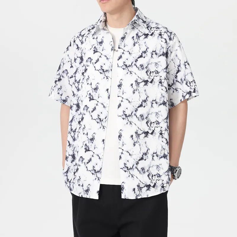 WKOOG Shirts Unisex Snow Mountain Ink Shadow-4