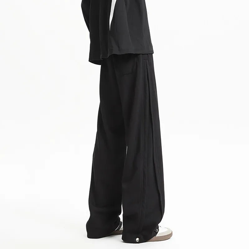 WKOOG Casual Pants Unisex Navy Blue-5