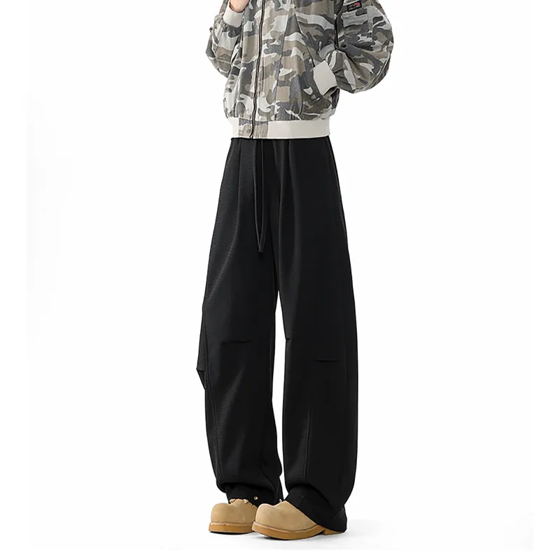 WKOOG Casual Pants Unisex Black-3