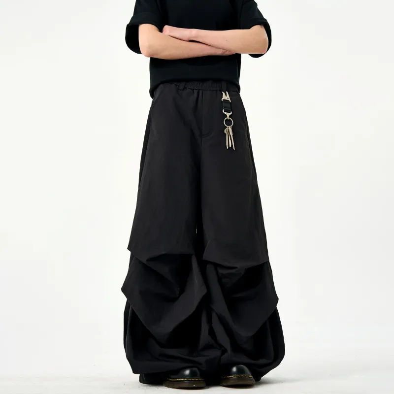 WKOOG Casual Pants Unisex Black-5