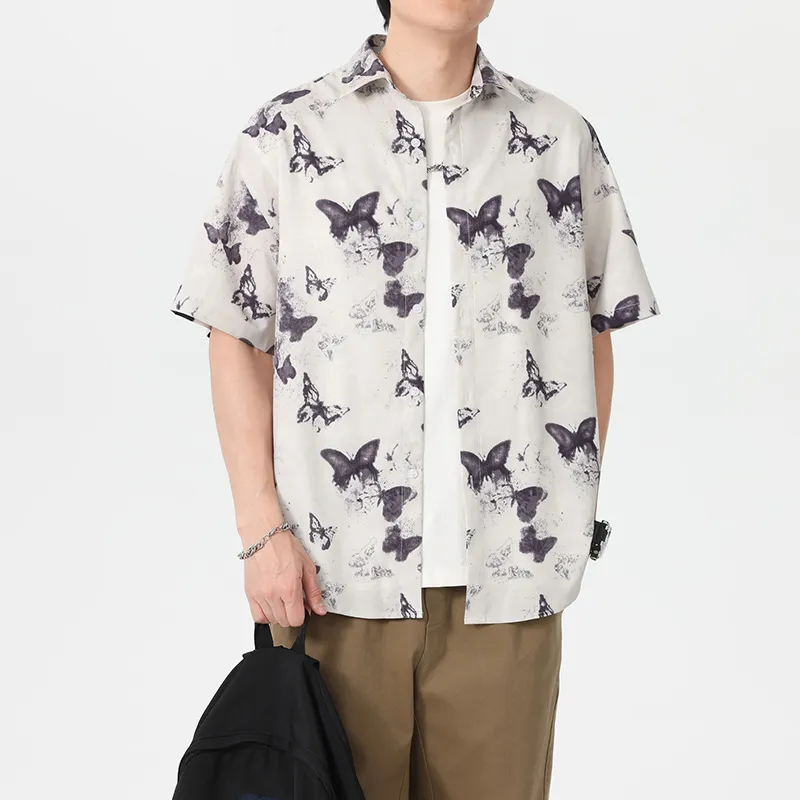 WKOOG Shirts Unisex Ink Butterfly Dancing Lightly-5