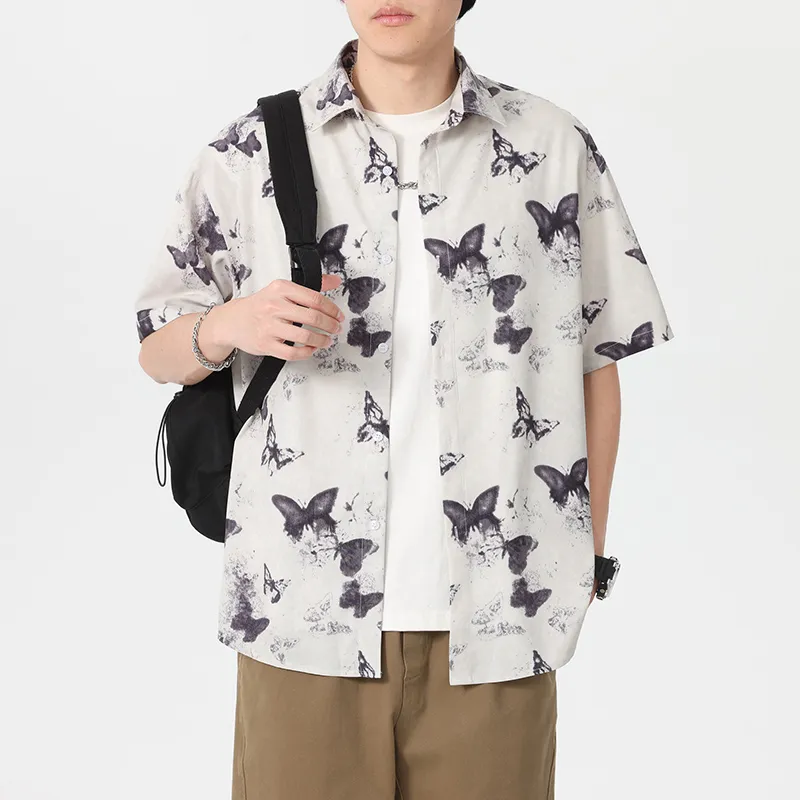 WKOOG Shirts Unisex Ink Butterfly Dancing Lightly-4