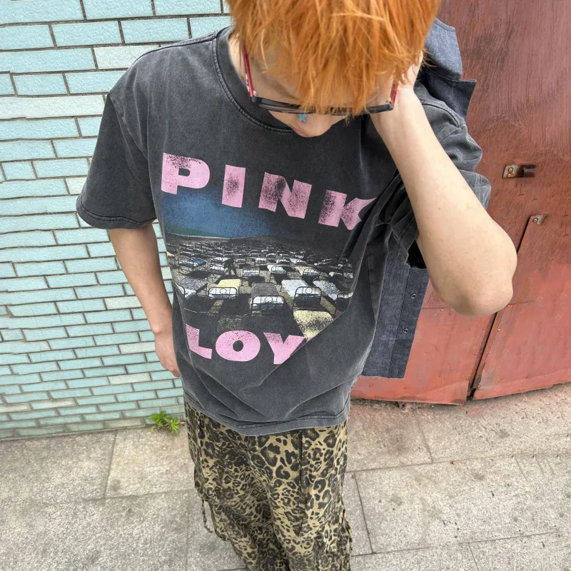 WKOOG T-Shirts Unisex Washed Black-2