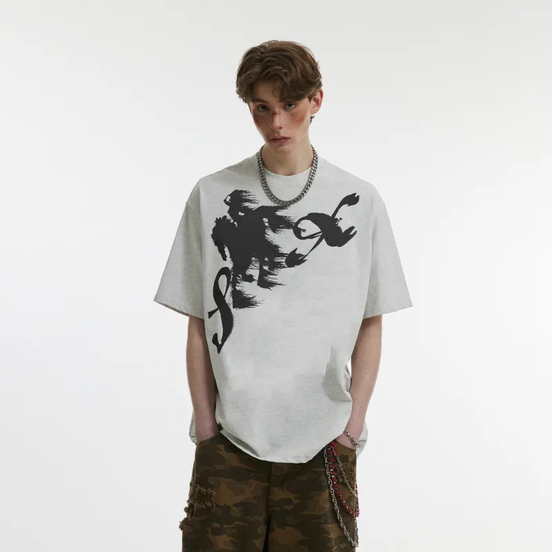 WKOOG T-Shirts Unisex White Heather Gray-3