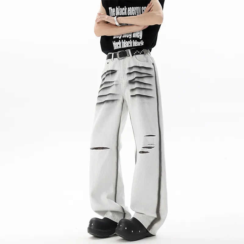 WKOOG Jeans Unisex White-5
