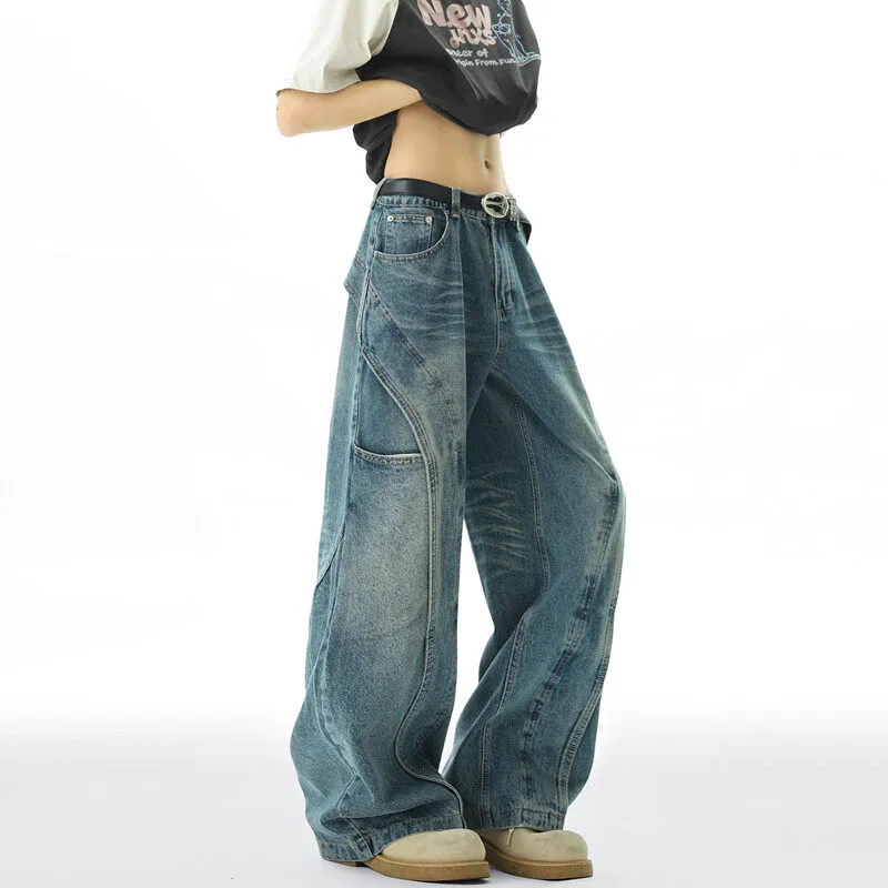 WKOOG Jeans Unisex Vintage Blue-6