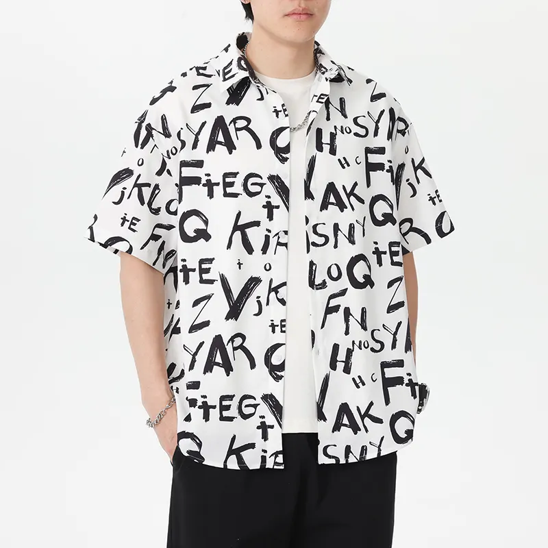 WKOOG Shirts Unisex Cool Letter-3