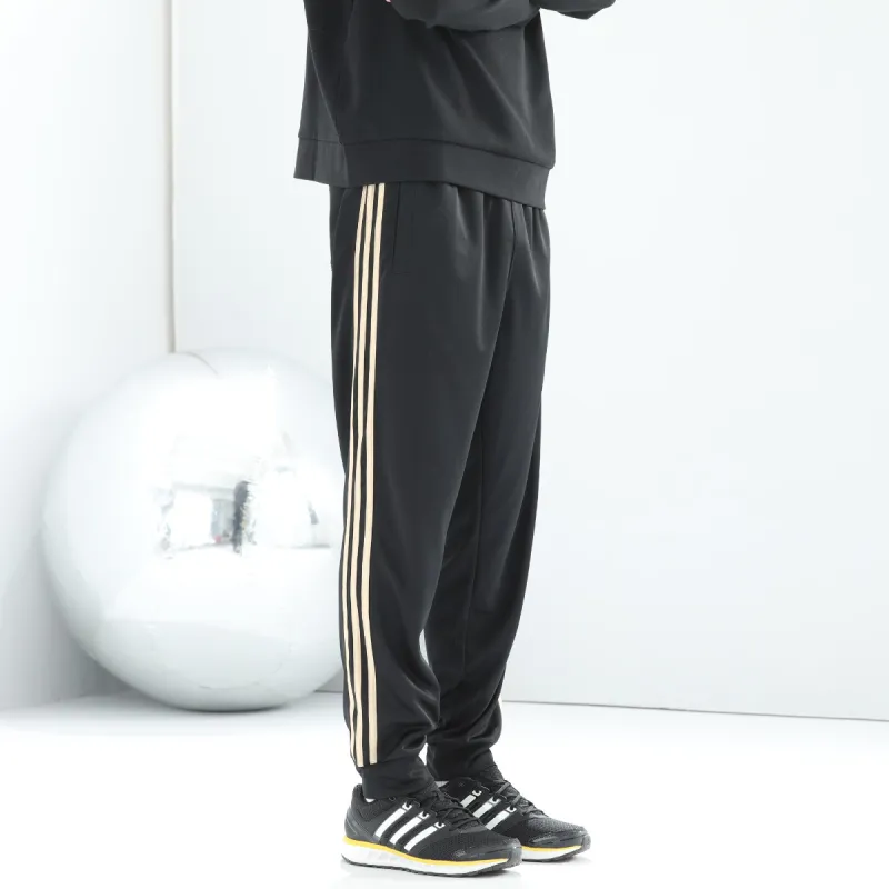 Adidas Casual Pants Men Black Gold-2